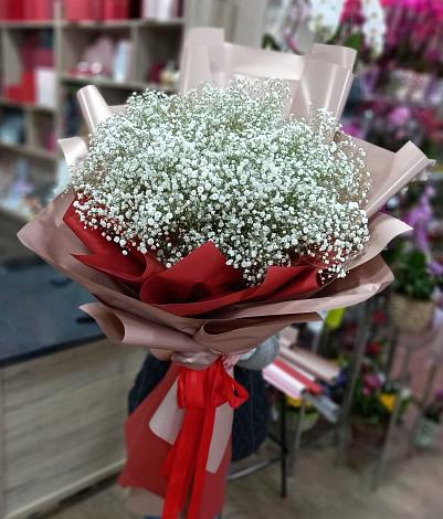 Букет цветов из: Гипсофила в Сосновый