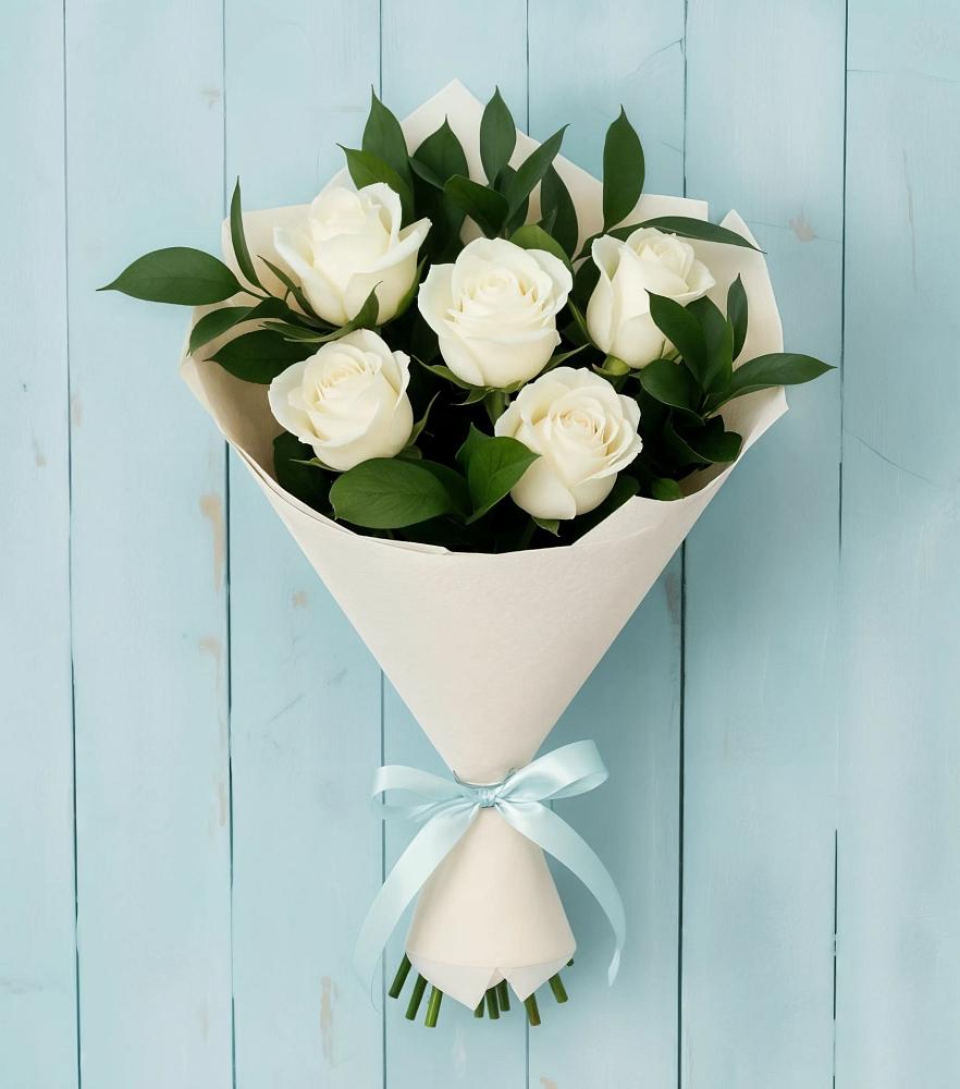 Букет цветов из: Розы в Сосновый