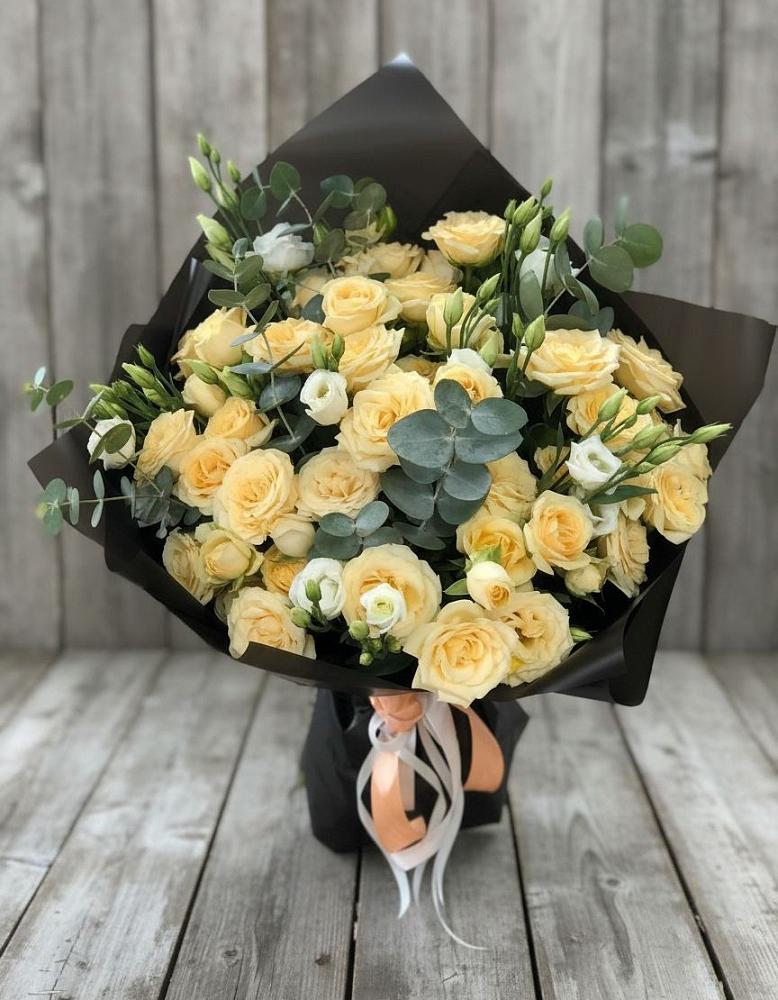 Букет цветов из: Розы и Лизиантусы в Сосновый