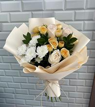 Букет цветов из:  Розы и Хризантемы в Сосновый