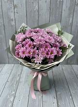 Букет цветов из:  Хризантемы #REPLACE_PRED# Сосновый