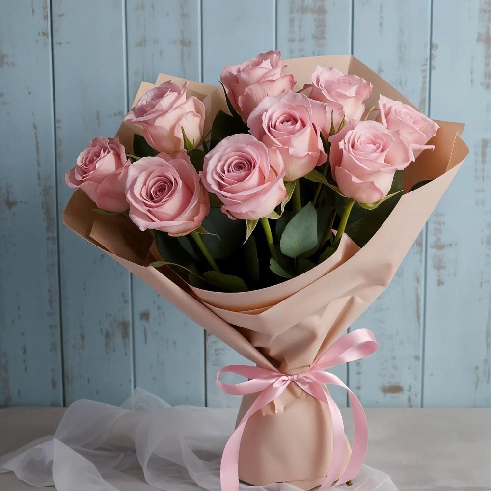 Букет цветов из: Розы в Сосновый