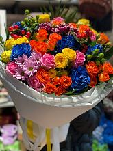 Букет цветов из:  Розы и Хризантемы #REPLACE_PRED# Сосновый