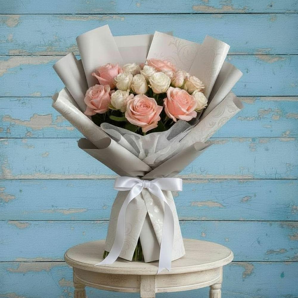 Букет цветов из: Розы в Сосновый