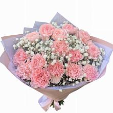 Букет цветов из:  Гвоздики #REPLACE_PRED# Сосновый