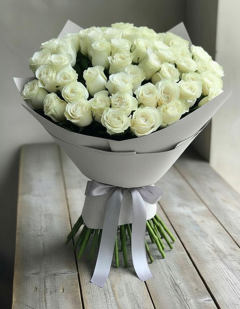 Букет 35 Белых роз в Сосновый