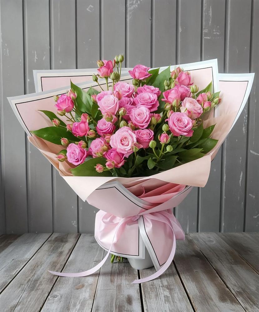 Букет Розовый кустик в Сосновый