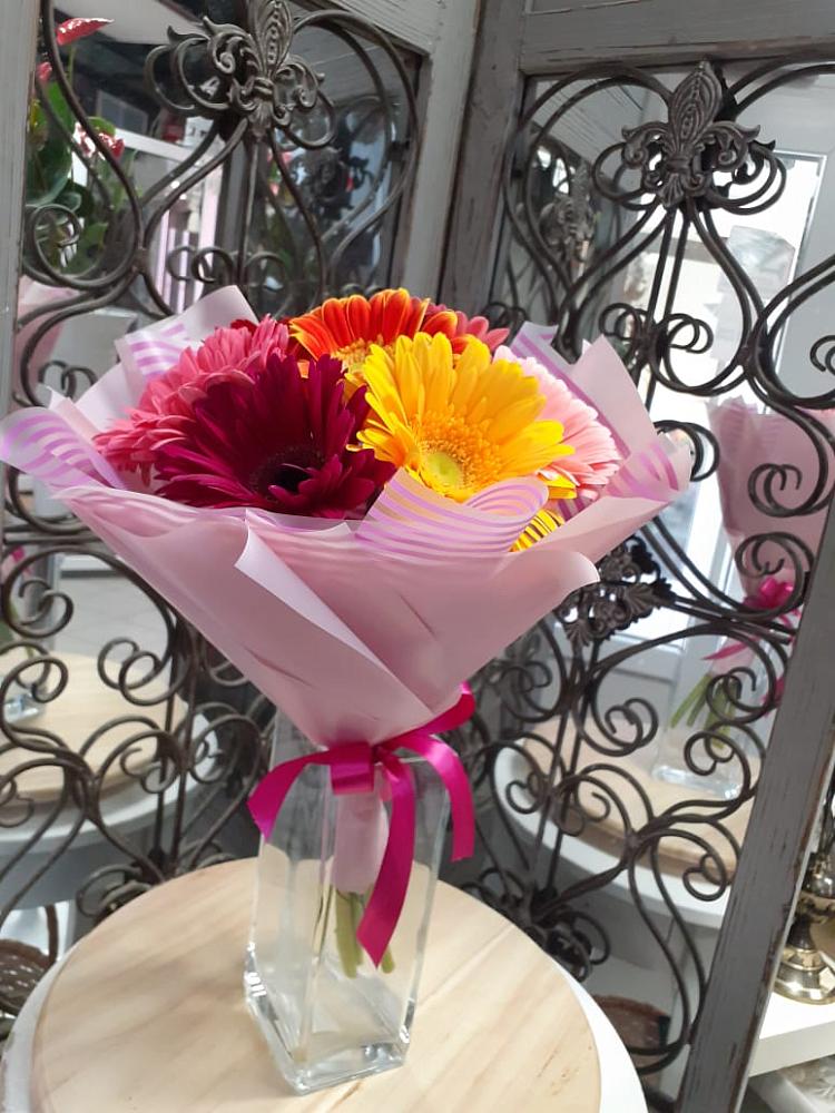 Букет цветов из: Герберы в Сосновый