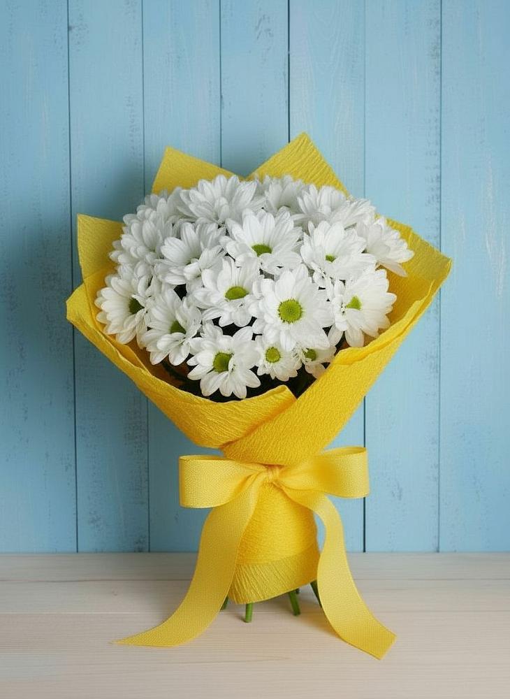 Букет цветов из: Хризантемы в Сосновый