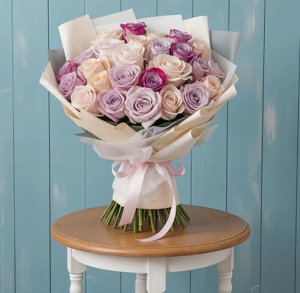 Букет цветов из: Розы в Сосновый