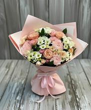 Букет цветов из:  Гвоздики, Розы и Хризантемы в Сосновый
