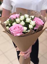 Букет цветов из:  Розы #REPLACE_PRED# Сосновый