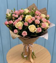 Букет цветов из:  Розы в Сосновый