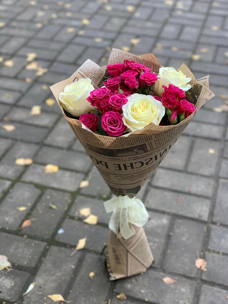 Букет цветов из: Розы в Сосновый