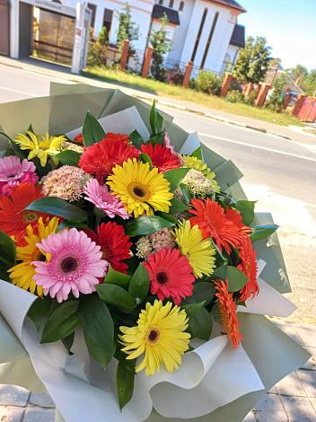 Букет цветов из: Герберы в Сосновый