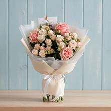 Букет цветов из:  Розы #REPLACE_PRED# Сосновый