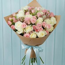 Букет цветов из:  Розы в Сосновый